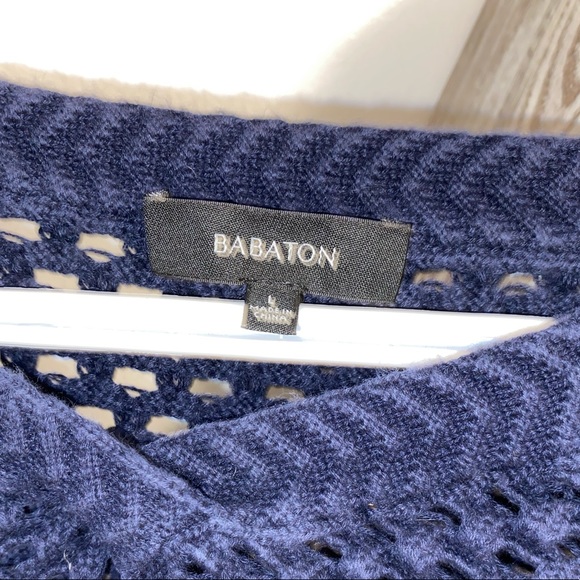 Babaton knit sweater in Navy blue - Picture 3 of 4